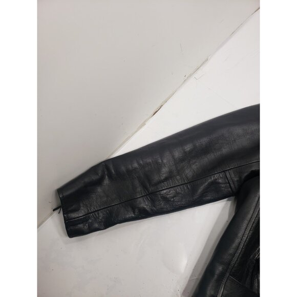 Top Gear #1 Racing By 4 Star Leather Motorcycle Jacket Size 46 Made In Pakistan - Picture 5 of 15